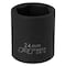 Performance Tool 1/2 In Dr. Impact Socket 24Mm Socket Imp 24Mm, M834 M834 - alternate 1